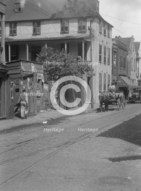 Street scene, [75 King Street], Charleston, South Carolina, between 1920 and 1926. Creator: Arnold Genthe.
