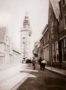 Street scene, Monnickendam, Netherlands, 1898.Artist: James Batkin