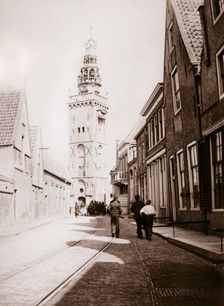 Street scene, Monnickendam, Netherlands, 1898.Artist: James Batkin