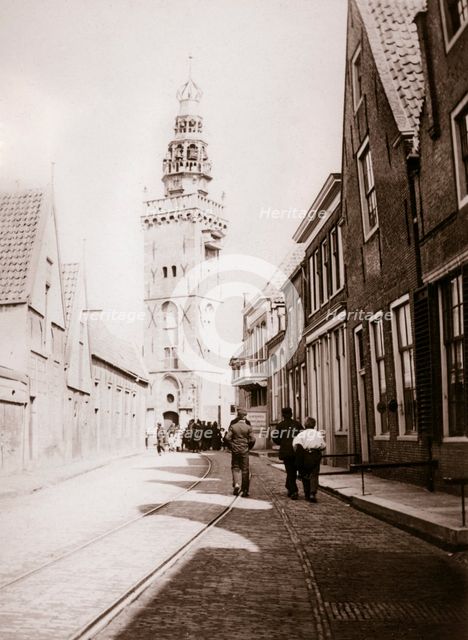Street scene, Monnickendam, Netherlands, 1898.Artist: James Batkin