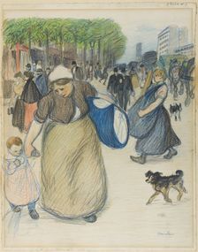 Street Scene, n.d. Creator: Theophile Alexandre Steinlen