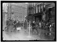 Street scene near G Street, Washington, D.C., between 1913 and 1918. Creator: Harris & Ewing