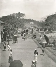 Street scene near the Town Hall, Colombo, Ceylon, 1895. Creator: W & S Ltd