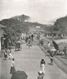 Street scene near the Town Hall, Colombo, Ceylon, 1895. Creator: W & S Ltd