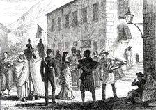 Street scene at Gibraltar, 1876. Creator: Unknown