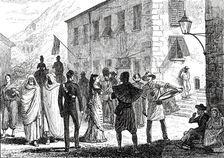 Street scene at Gibraltar, 1876. Creator: Unknown