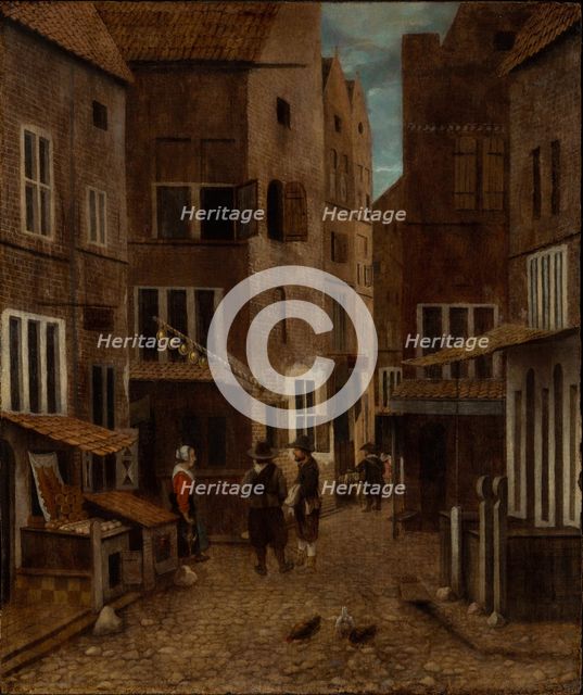Street Scene, about 1654-1662. Creator: Jacobus Vrel.