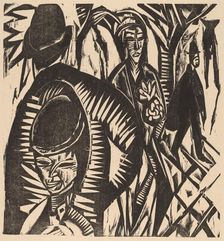 Street Scene After the Rain, 1914. Creator: Ernst Kirchner