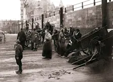 Street scene, Antwerp, 1898.Artist: James Batkin