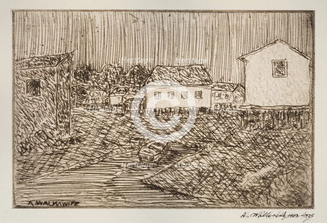 Street Scene, Building, Or Portrait, 1902-1905. Creator: Abraham Walkowitz.