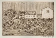 Street Scene, Building, Or Portrait, 1902-1905. Creator: Abraham Walkowitz