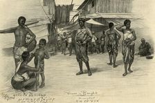 Street scene, Bangkok, Siam, 1898. Creator: Christian Wilhelm Allers