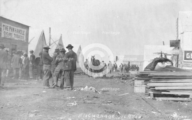 Street scene, between c1906 and c1915. Creator: Eric A. Hegg.