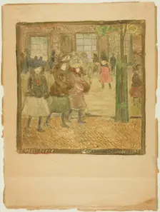 Street Scene, c.1891-94. Creator: Maurice Brazil Prendergast