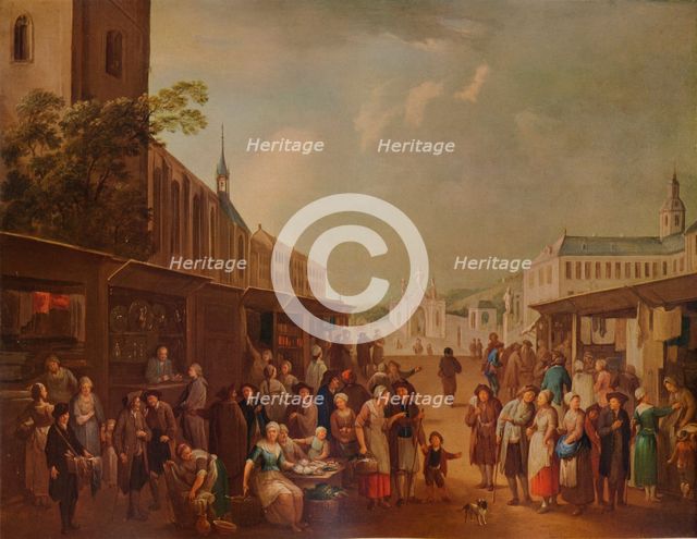 'Street Scene', c1720, (1938). Artist: Franz de Paula Ferg.