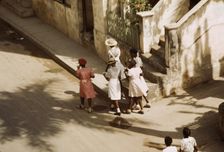 Street scene, Christiansted, St. Croix island, Virgin Islands?, 1941. Creator: Jack Delano
