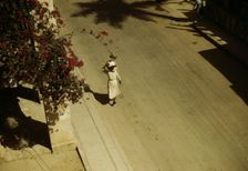 Street scene, Christiansted, St. Croix, Virgin Islands?, 1941. Creator: Jack Delano