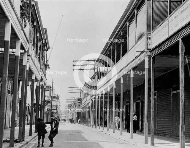 Street scene, Colon, Panama, c.between 1910 and 1920. Creator: Unknown.