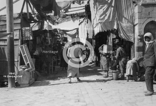 Street scene, Damascus, Syria, c1920s-c1930s(?). Artist: Unknown