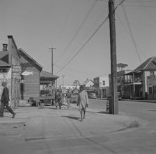 Street scene, Daytona Beach, Florida, 1943. Creator: Gordon Parks