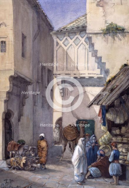 Street scene from Constantinople, 1886.  Creator: Fritz von Dardel.