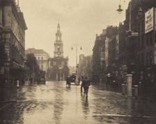 [Street scene]. From the album: Photograph album - London, 1920s. Creator: Harry Moult