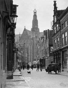 Street scene, Haarlem, the Netherlands, 1906-1917. Creator: George Crombie
