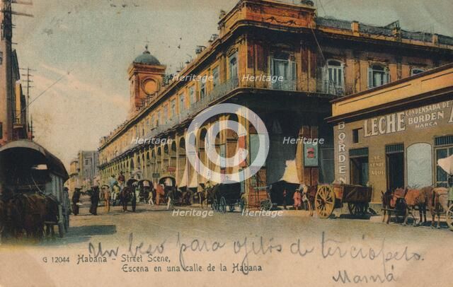 Street scene, Havana, Cuba, c1910. Artist: Unknown