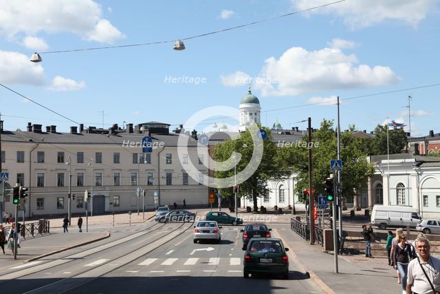 Street scene, Helsinki, Finland, 2011. Creator: Sheldon Marshall.