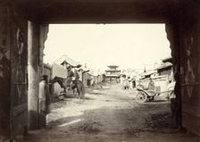 Street scene in Miamatchin [ie, Maimachin], Trans Biakal [ie, Transbaikalia], between 1885 and 1886. Creator: Unknown