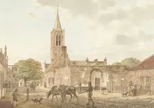 Street scene in Beverwijk, 1793. Creator: Jacob Cats