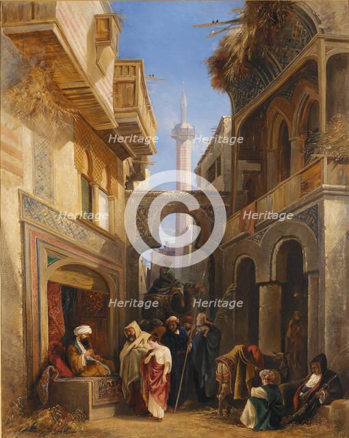 Street Scene in Cairo, 1839. Creator: William James Muller.