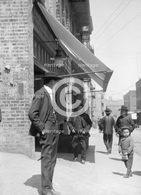 Street scene in Chinatown, San Francisco, between 1896 and 1930. Creator: Arnold Genthe.