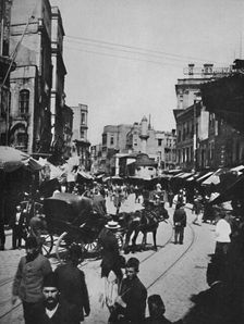 Street Scene in Constantinople 1913