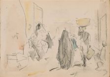 Street scene in Luxor, 1919. Creator: Marius Bauer