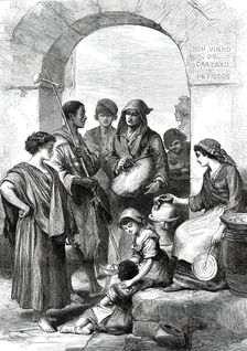 Street Scene in Lisbon: from a picture by the Viscount de Menezes...1876. Creator: Unknown