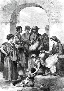 Street Scene in Lisbon: from a picture by the Viscount de Menezes...1876. Creator: Unknown