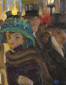Street scene in Paris, 1909