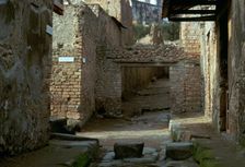 Street scene in Pompeii, 1st century. Creator: Unknown