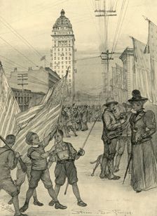 Street scene in San Francisco, USA, 1898. Creator: Christian Wilhelm Allers