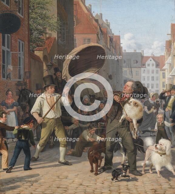 Street Scene in the Dogdays, 1832. Creator: Wilhelm Marstrand.