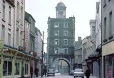Street scene in Youghal, County Cork, Ireland
