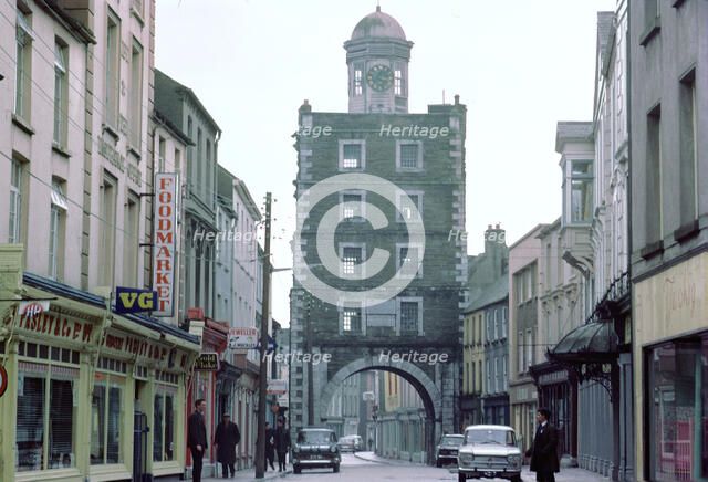 Street scene in Youghal, County Cork, Ireland. Artist: Unknown