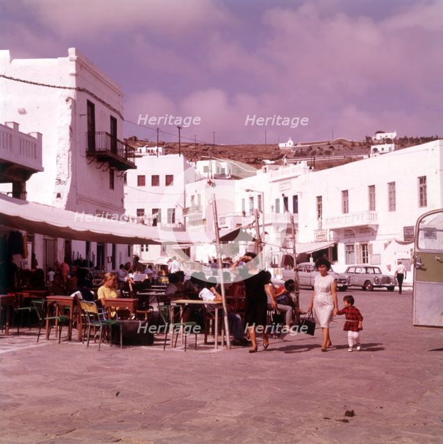 Street scene, island of Mykonos, Greece, c1955.  Creator: Arthur Charles Kirby Ware.