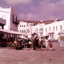 Street scene, island of Mykonos, Greece, c1955. Creator: Arthur Charles Kirby Ware