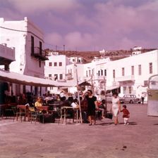 Street scene, island of Mykonos, Greece, c1955. Creator: Arthur Charles Kirby Ware