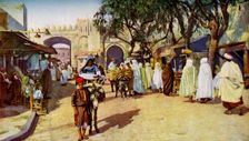 Street scene, Kairouan, Tunisia, c1924