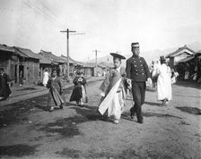 Street scene, Korea, c1900