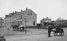 Street scene, Landskrona, Sweden, 1900. Creator: Borg Mesch