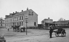 Street scene, Landskrona, Sweden, 1900. Creator: Borg Mesch